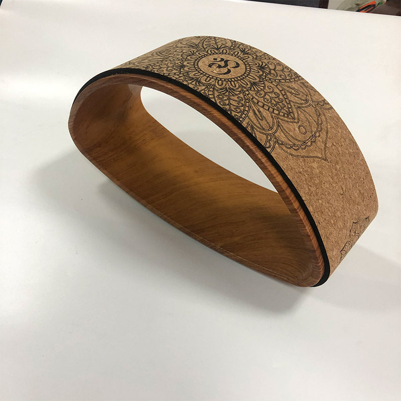 Half-round Backbend Cork Yoga Wheel - Aeroblix