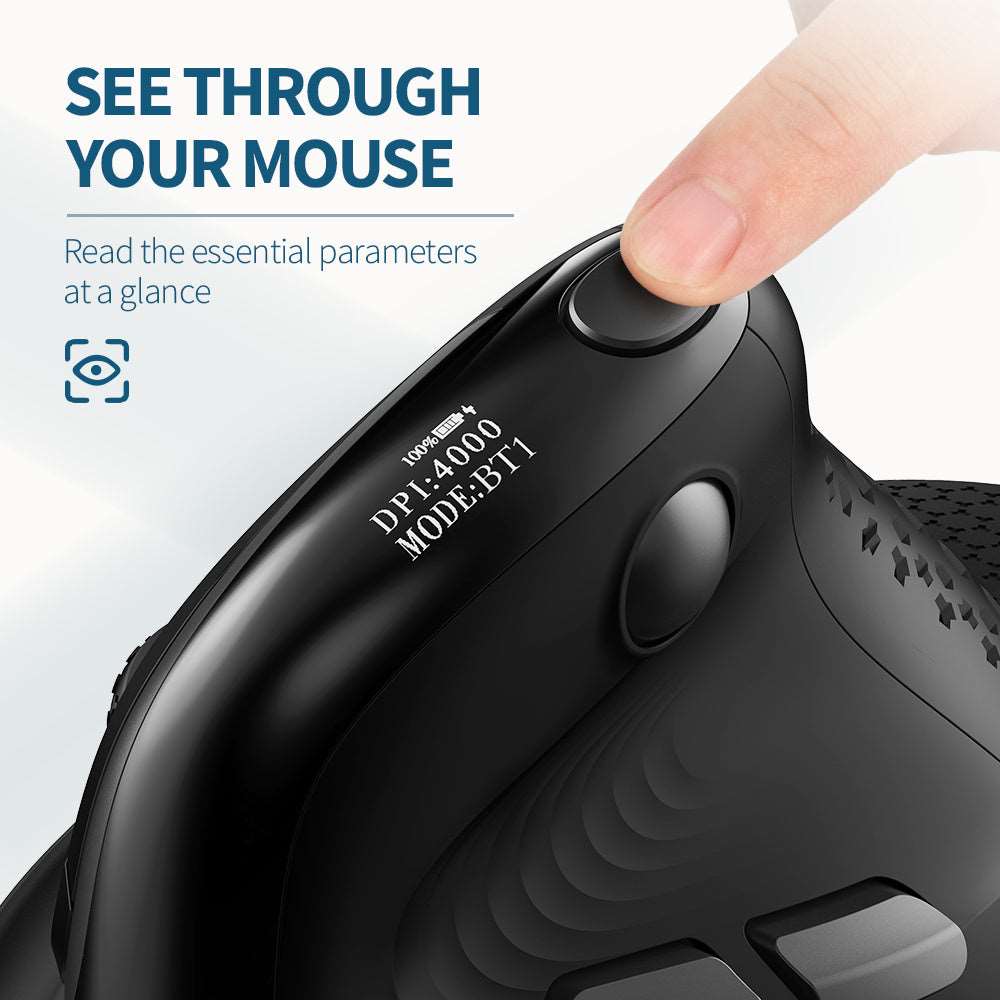 Thumb Wheel Ergonomic Three-mode Mouse - Aeroblix